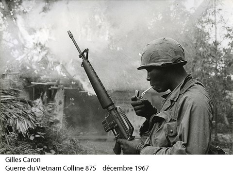 Gilles Caron : Vietnam Colline-875
